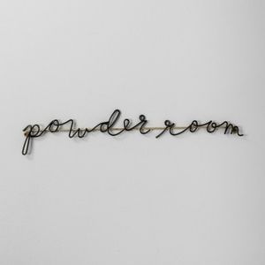 Hearth & Hnd Powder Room Wire Sign